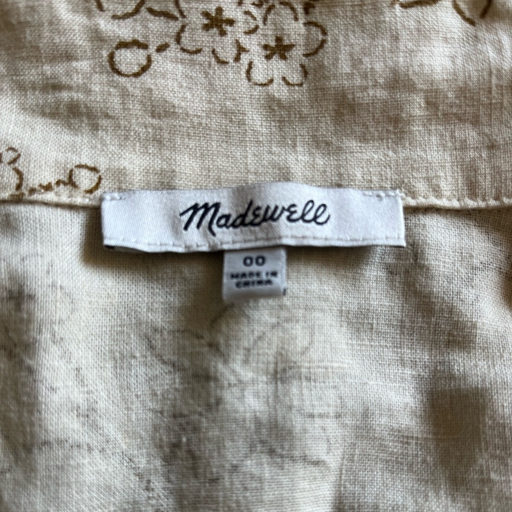 MADEWELL- Button Down Linen Dress - Picture 5 of 6
